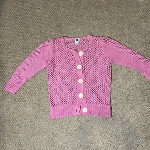 gap - women’s pink knit cardigan - size xs